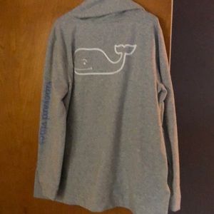Hooded whale heavyweight pocket t